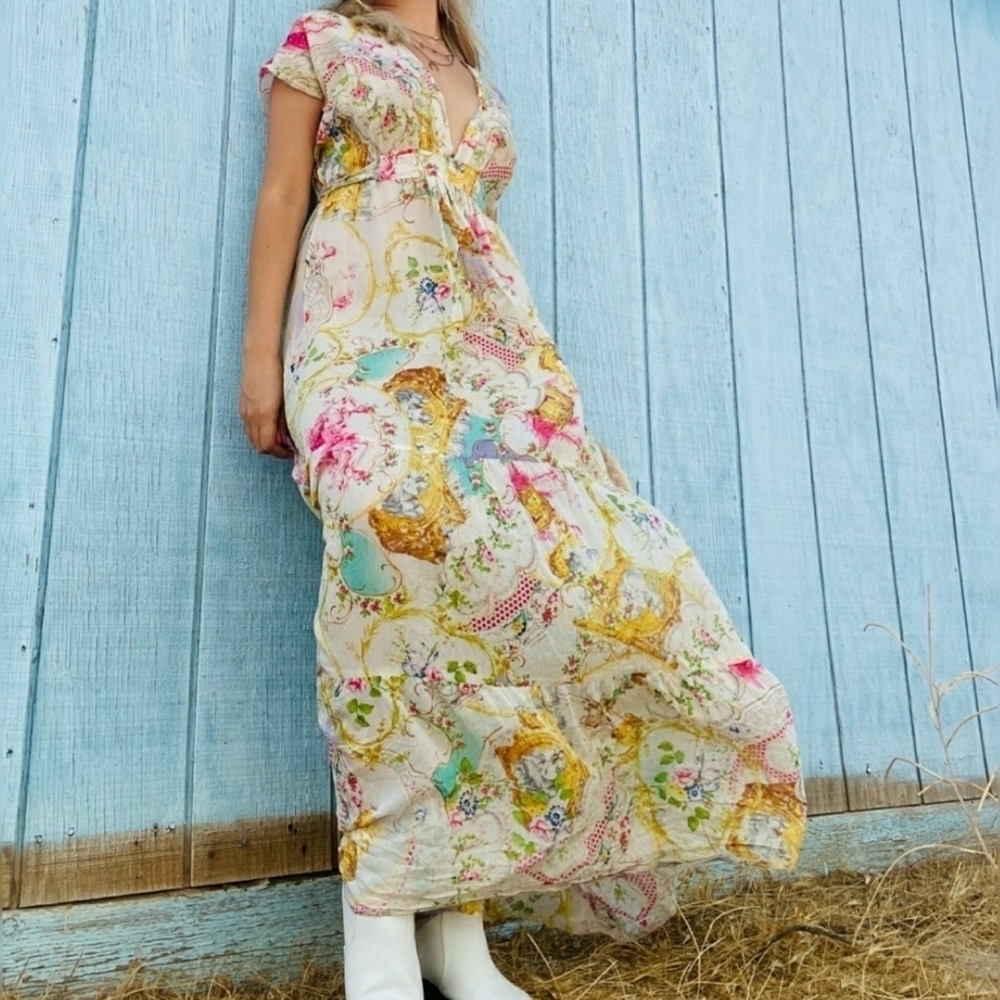 DAUGHTERS OF THE REVOLUTION // ltd ed plunge butterfly print maxi dress - Picture 11 of 16